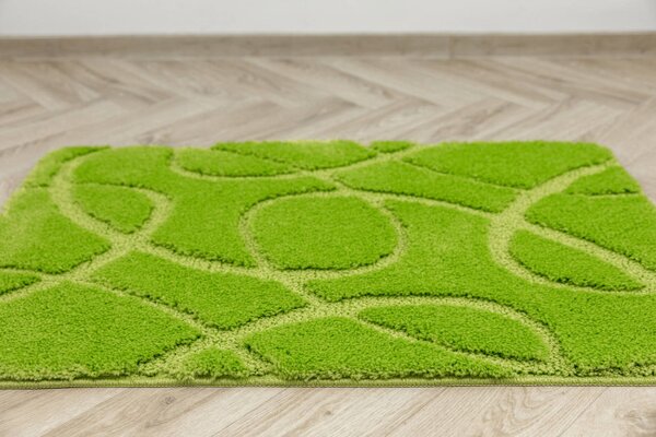 Koupelnový kobereček Kobe Light Green světle zelený, linie