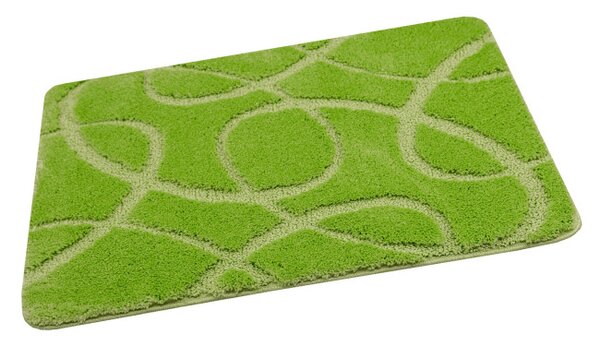 Koupelnový kobereček Kobe Light Green světle zelený, linie