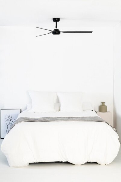 PUNT M, černá, stropní ventilátor s DC motorem - FARO