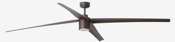 ATTOS XL LED, hnědá, stropní ventilátor s DC motorem - FARO
