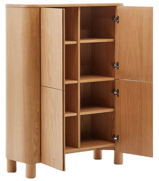 Komoda Kave Home Salaya 100 x 40 cm s dřevěným dekorem