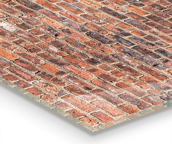 Kuchyňský skleněný panel Textura cihlové zdi