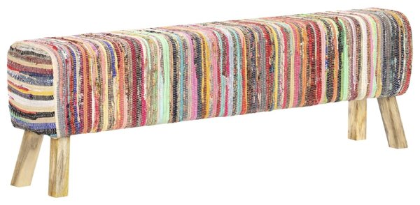 Lavice 160 cm vícebarevná textil chindi