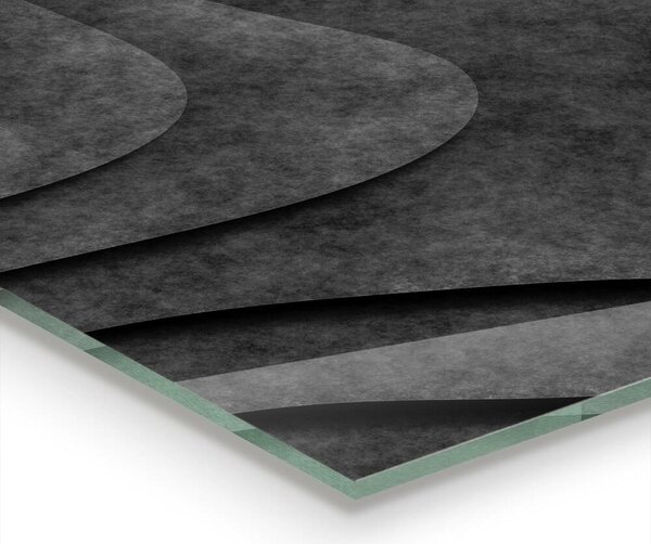 Kuchyňský skleněný panel Šedá textura abstrakce