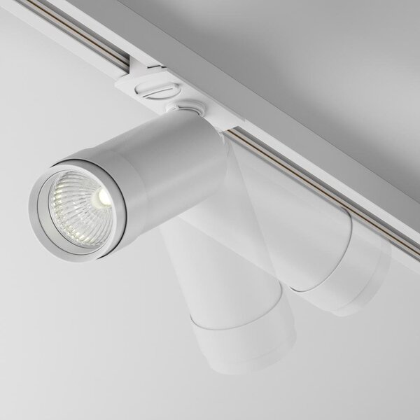 Maytoni Reflektorové LED svítidlo FOCUS ZOOM bílé 12W pro 1F systém UNITY, v. 15,8 cm, 4000K nestmívatelné