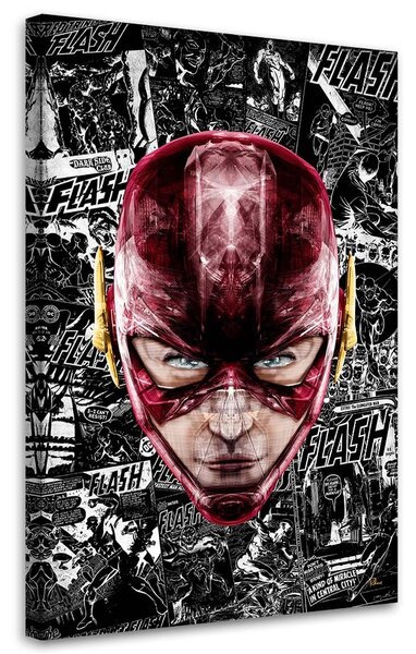 Obraz na plátně Flash červená tvář superhrdiny - Rubiant Rozměry: 40 x 60 cm