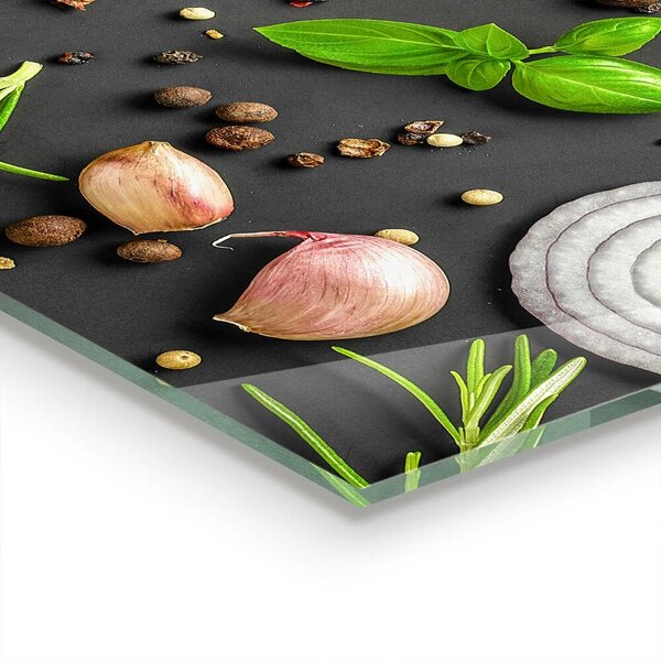 Skleněný panel Koření italská kuchyně