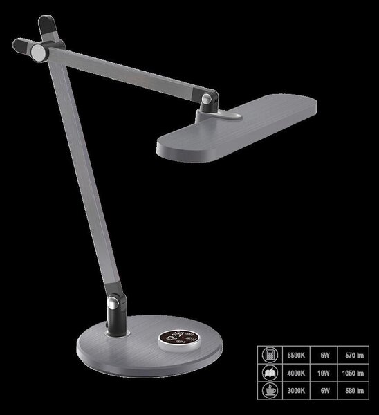 LAMPA NA PSACÍ STŮL, 38/53/37 cm - Kancelářské lampy