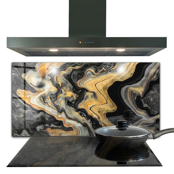 Kuchyňský skleněný panel Mramorové moderní umění