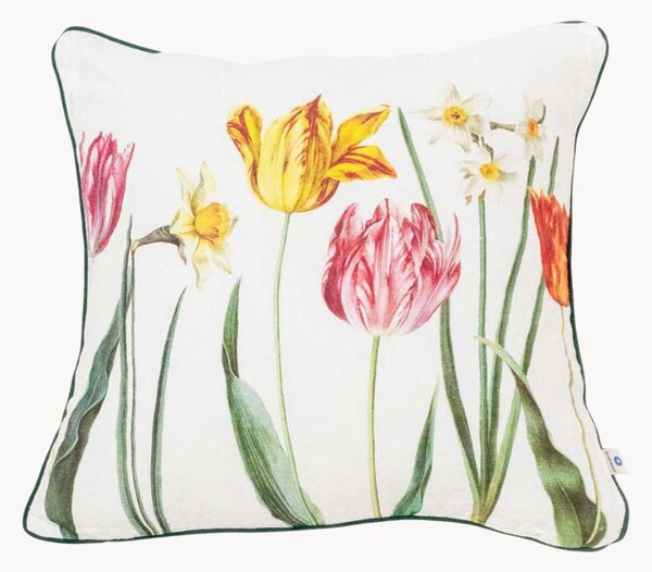 Lněný povlak na polštář Tulips