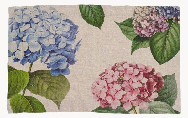 Sada prostírání ze lnu Hydrangea, 2 díly