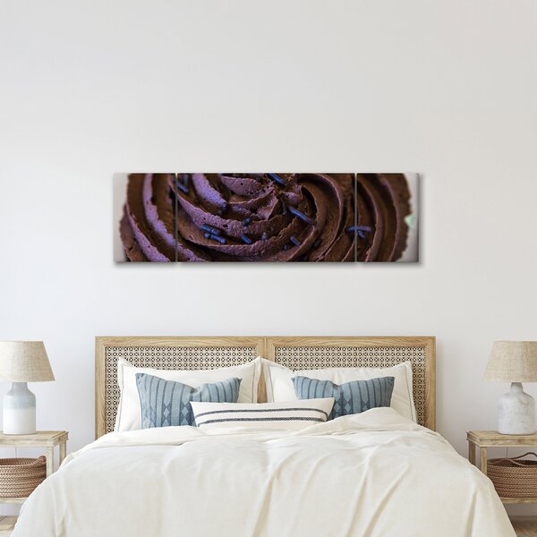 Obraz - Čokoládový cupcake (170x50 cm)
