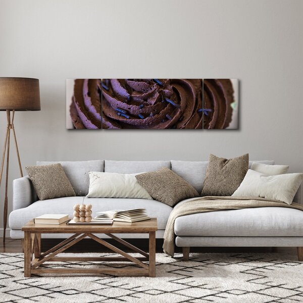 Obraz - Čokoládový cupcake (170x50 cm)