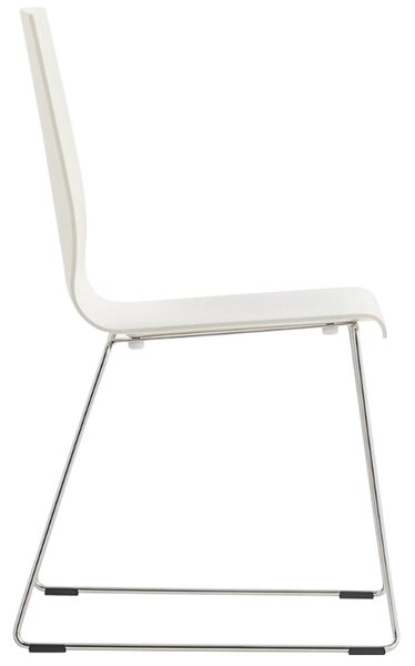 Pedrali Bílá plastová jídelní židle Kuadra 1158