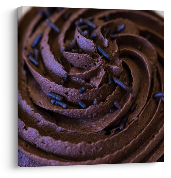 Obraz - Čokoládový cupcake (30x30 cm)