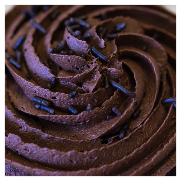 Obraz - Čokoládový cupcake (30x30 cm)