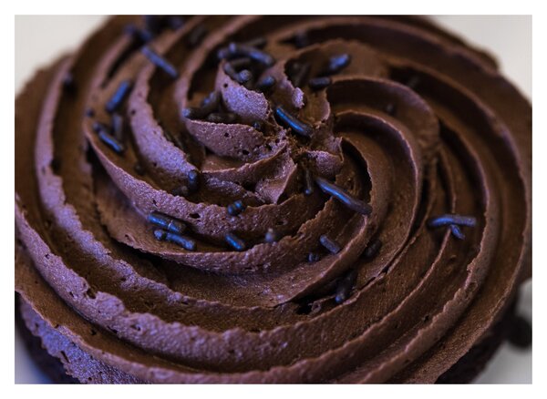 Obraz - Čokoládový cupcake (70x50 cm)