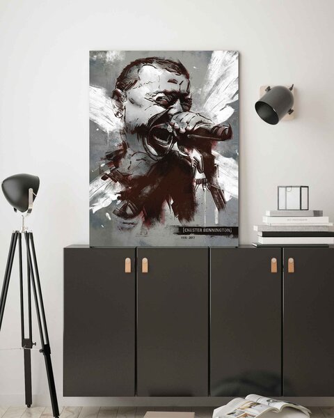 Obraz na plátně Chester Bennington Linkin Park - Nikita Abakumov Rozměry: 40 x 60 cm