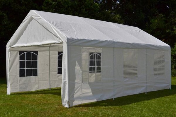 Univerzální párty stan 6×4 m, PE 180 g/m², boční stěny zip