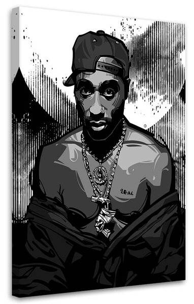 Obraz na plátně 2Pac, Tupac Shakur - Nikita Abakumov Rozměry: 40 x 60 cm
