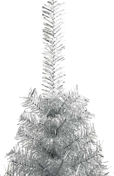 VidaXL Umělý osvětlený vánoční stromeček PVC, s 61 bílými míčky [3397183] Barva: Růžová, Velikost: 150 cm