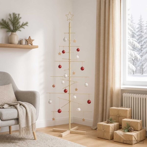 VidaXL Kovový vánoční stromeček KUOPIO Ocel [42053866] Barva: Černá, Velikost: 120 cm