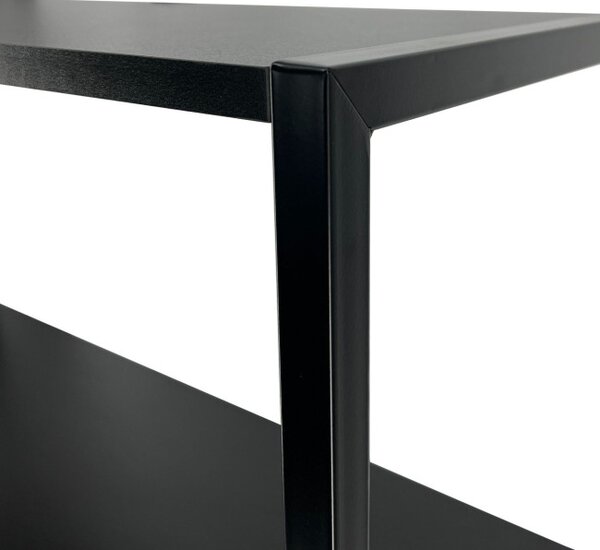 Průmyslový regál 60 cm, 6 polic, černý / černý