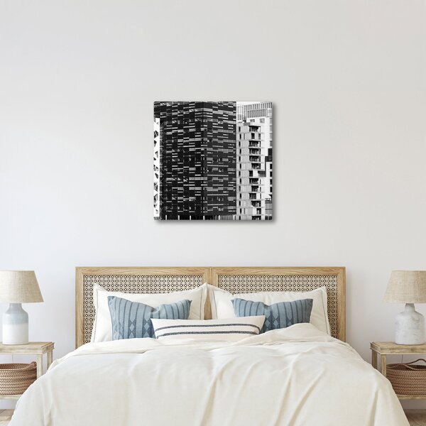 Obraz černobílé architektury (30x30 cm)