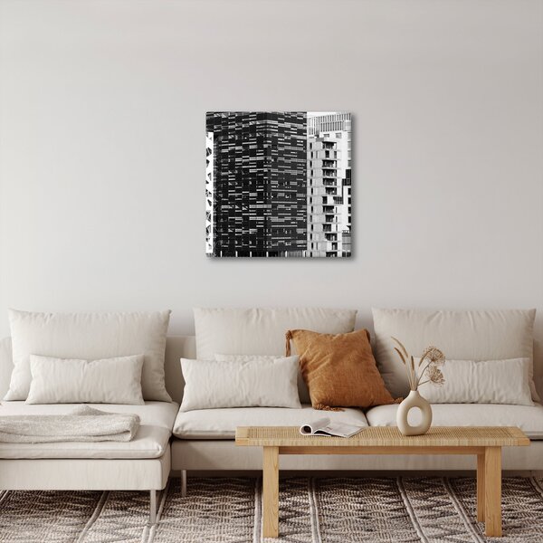 Obraz černobílé architektury (30x30 cm)