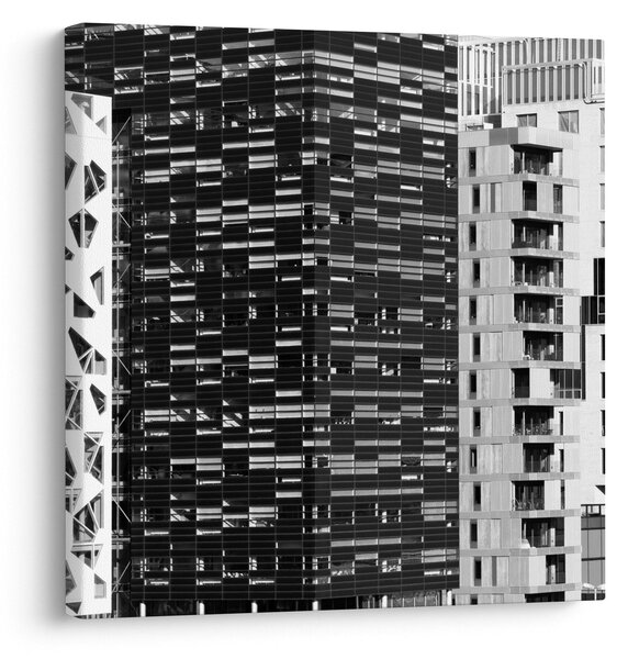 Obraz černobílé architektury (30x30 cm)