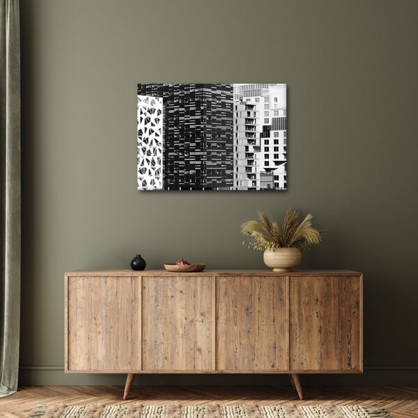 Obraz černobílé architektury (70x50 cm)