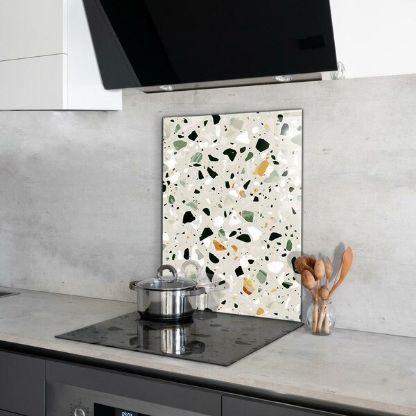 Skleněný panel Přírodní kámen terrazzo