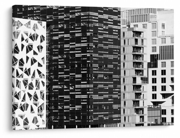 Obraz černobílé architektury (70x50 cm)