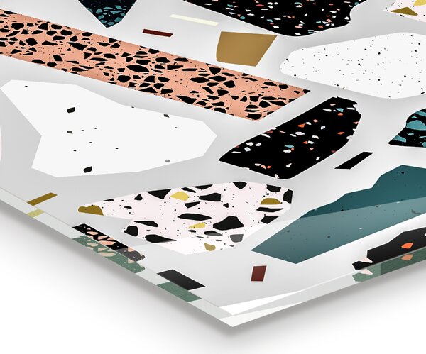 Skleněný panel Terrazzo terrazzo granit
