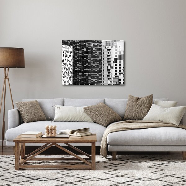 Obraz černobílé architektury (70x50 cm)