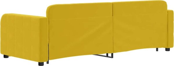 VidaXL Válenda s přistýlkou a zásuvkami samet, s přistýlkou a zásuvkou [3196975] Barva: Růžová, Velikost: 90 x 200 cm
