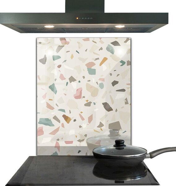Skleněný panel Béžové terrazzo terrazzo
