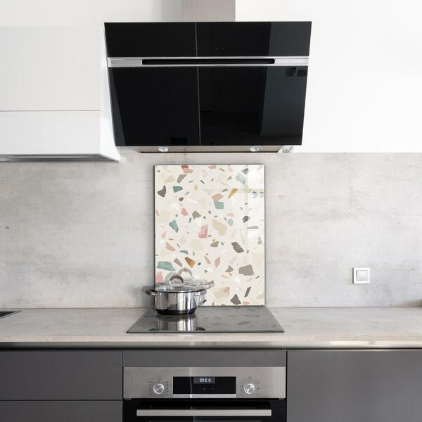 Skleněný panel Béžové terrazzo terrazzo