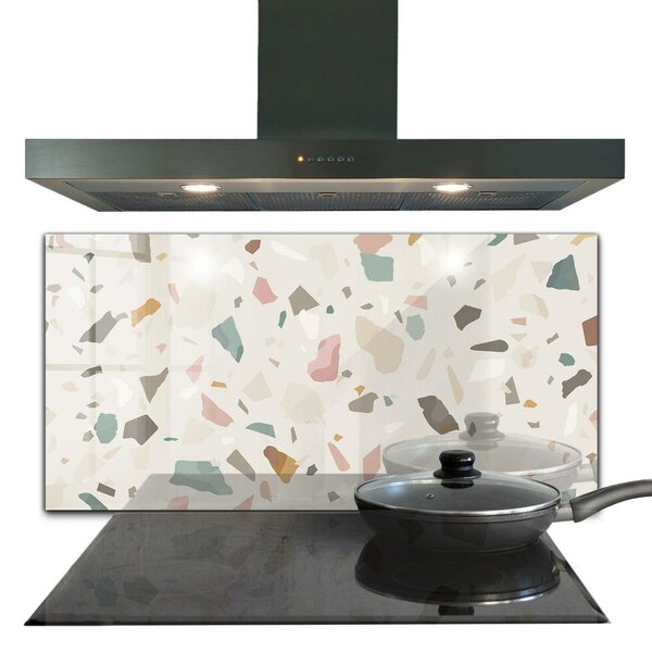 Skleněný panel Béžové terrazzo terrazzo