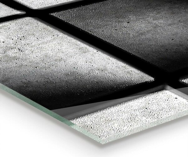 Skleněný panel Monochromatické kostky