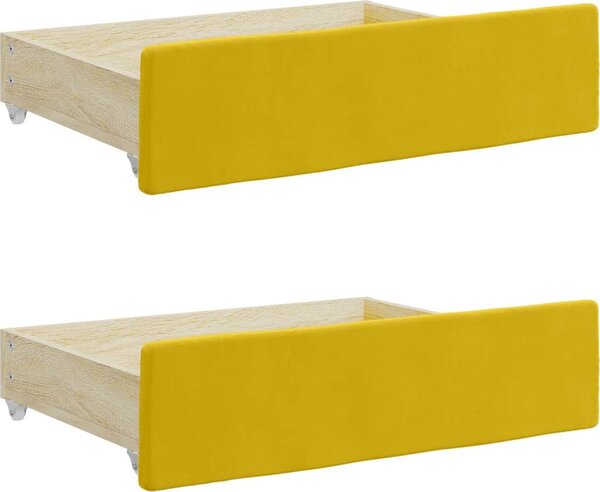 VidaXL Válenda s přistýlkou a zásuvkami samet, s přistýlkou a zásuvkou [3196975] Barva: Růžová, Velikost: 90 x 200 cm