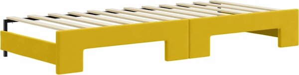 VidaXL Válenda s přistýlkou a zásuvkami samet, s přistýlkou a zásuvkou [3196975] Barva: Růžová, Velikost: 90 x 200 cm