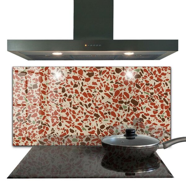 Skleněné obklady do kuchyně Struktura kamene terrazzo