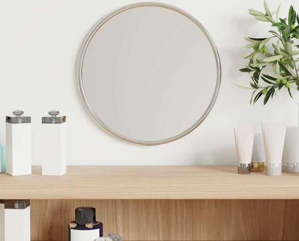 VidaXL Nástěnné zrcadlo kulaté [348173] Barva: Černá, Velikost: Ø 50 cm