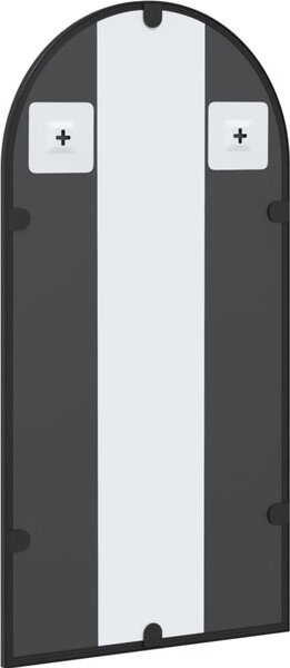 VidaXL Nástěnné zrcadlo černé oblouk železo [358624] Velikost: 40 x 80 cm