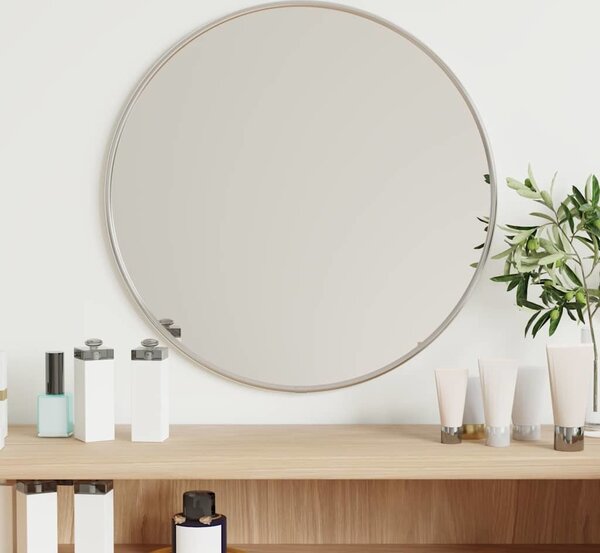 VidaXL Nástěnné zrcadlo kulaté [348173] Barva: Černá, Velikost: Ø 50 cm