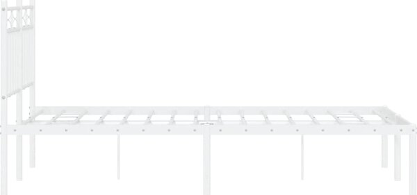 VidaXL Kovový rám postele s čelem, světlá výška pod postelí 26 cm [373738] Barva: Černá, Velikost: 80 x 200 cm (rám 207 x 85 x 91 cm)