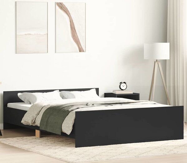 VidaXL Rám postele bez matrace kompozitní dřevo [3203745] Barva: Bílá, Velikost: 90 x 190 cm (rám 193 x 93 x 50 cm)