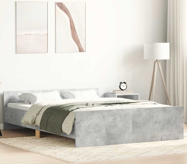 VidaXL Rám postele bez matrace kompozitní dřevo [3203745] Barva: Bílá, Velikost: 90 x 190 cm (rám 193 x 93 x 50 cm)