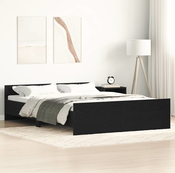 VidaXL Rám postele bez matrace kompozitní dřevo [3203745] Barva: Bílá, Velikost: 90 x 190 cm (rám 193 x 93 x 50 cm)